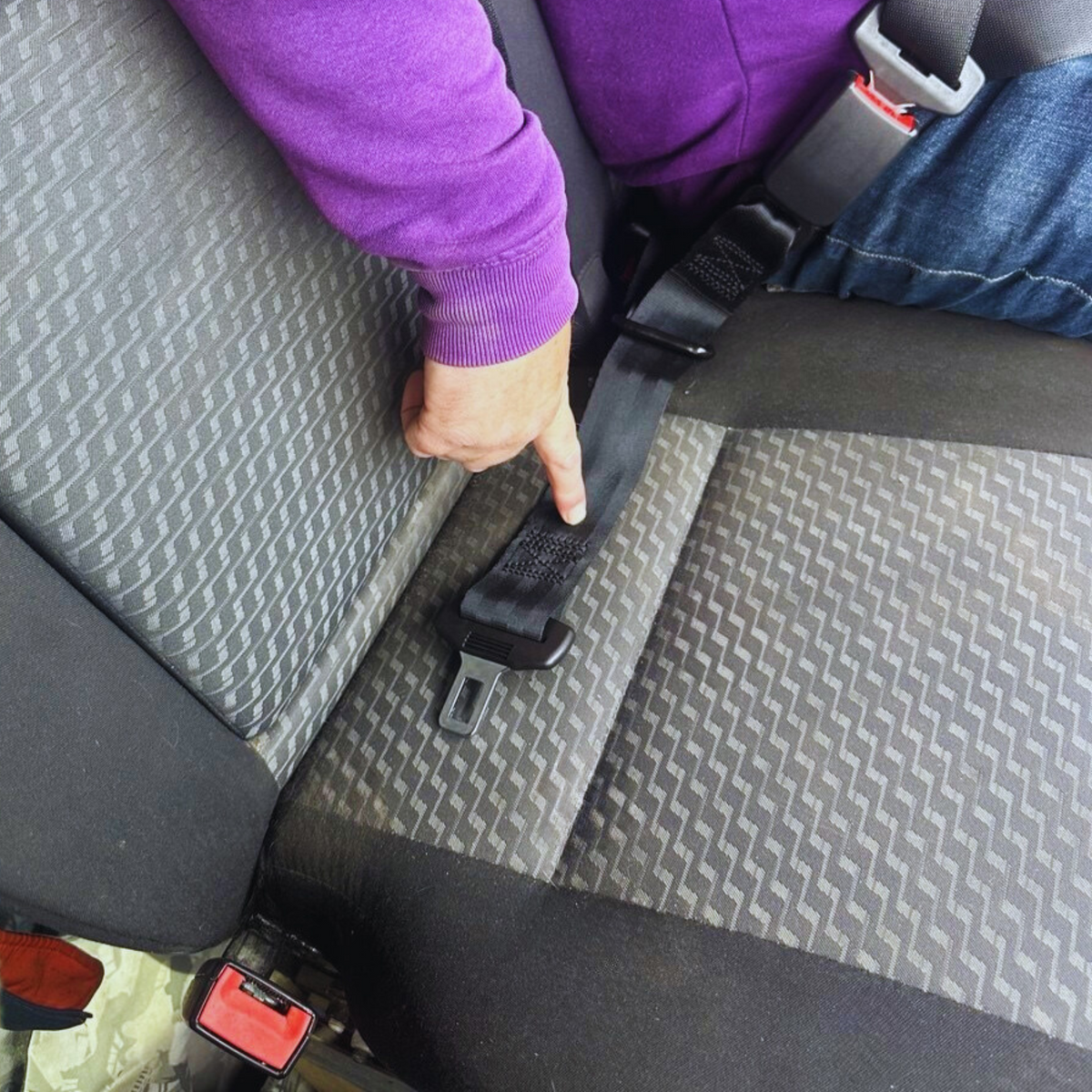 For Ford Transit Custom Seat Belt Extender – Double Middle Seat Passenger | Van-X