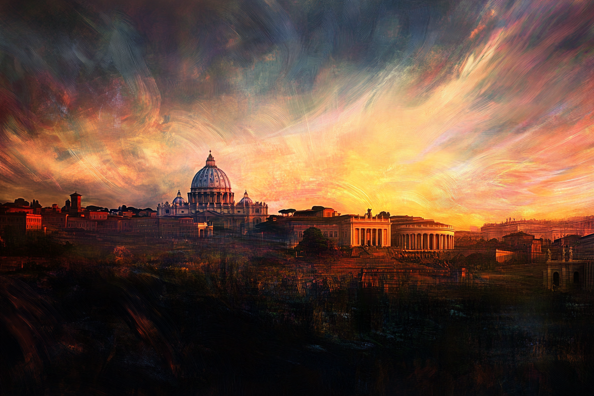 Vatican Sunrise Canvas