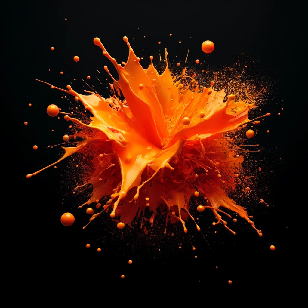 Vibrant Orange Splash Canvas