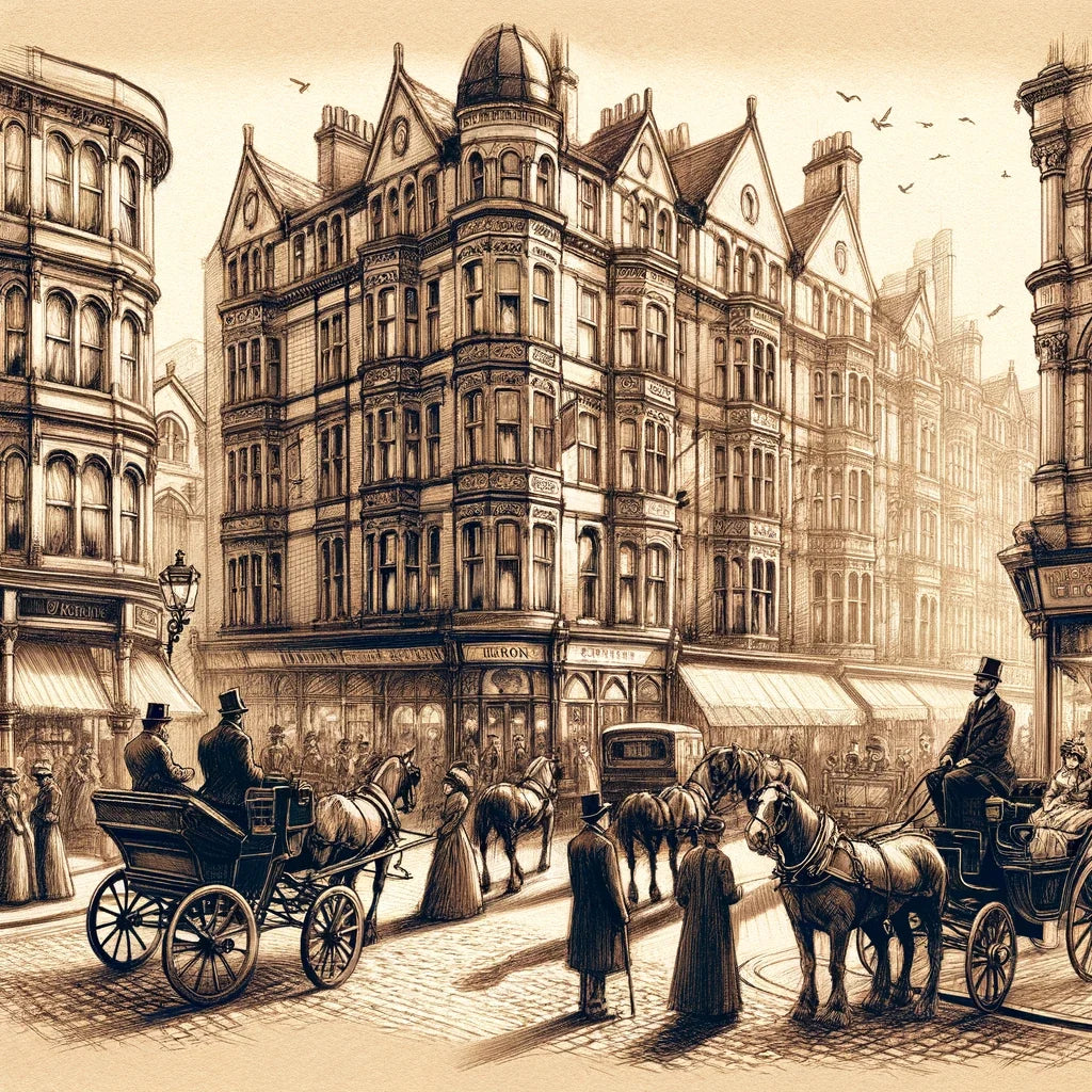 Victorian Brighton Street Canvas