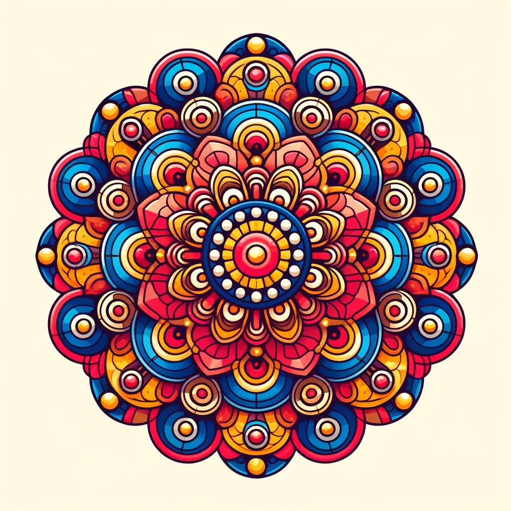Vivid Symmetry Canvas