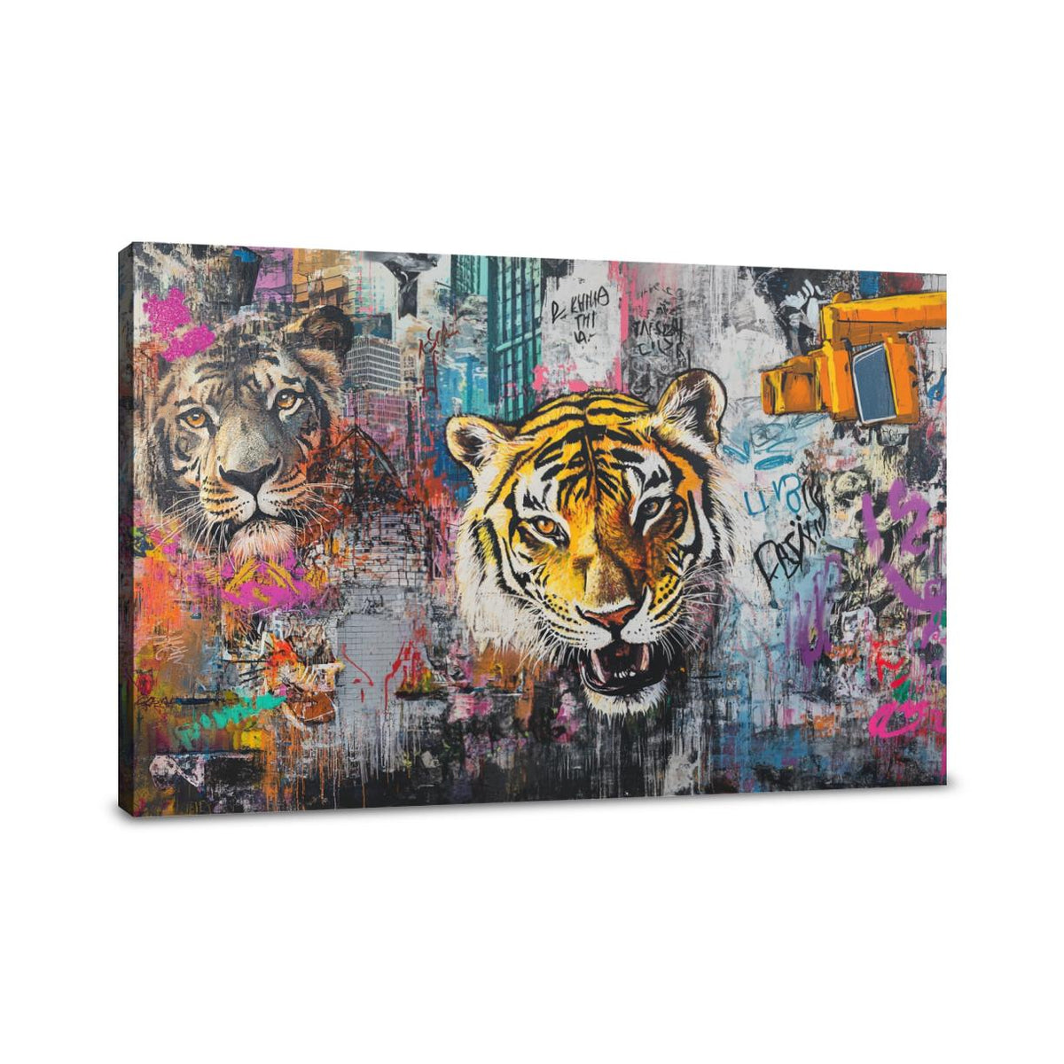 Urban Jungle Animals Canvas