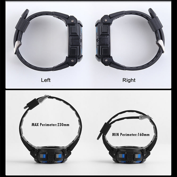 SKMEI 1258 Multifunctional Outdoor Sports Noctilucent Waterproof Wrist Watch, Size: S