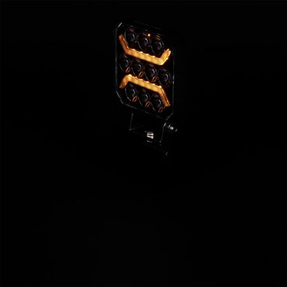 Truck LED 10 LED Square Work Lamp with Amber Marker