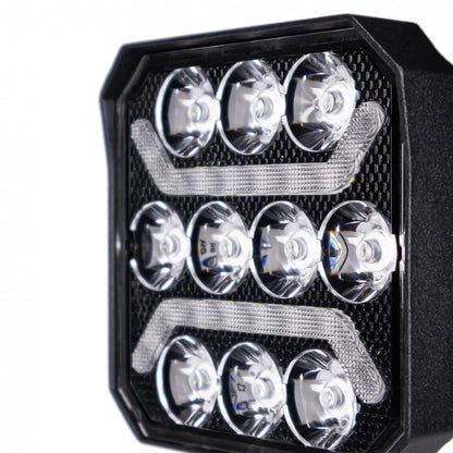 Truck LED 10 LED Square Work Lamp with Amber Marker