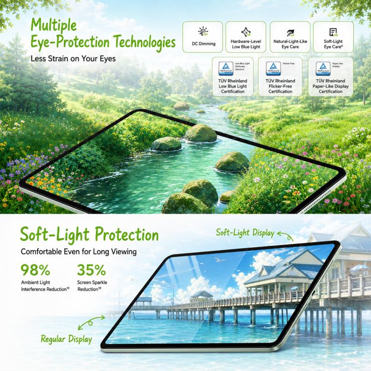 HONOR Pad X10 Pro Max – 13″ 120Hz Tablet, 8GB RAM, 256GB, Snapdragon 6s 4G