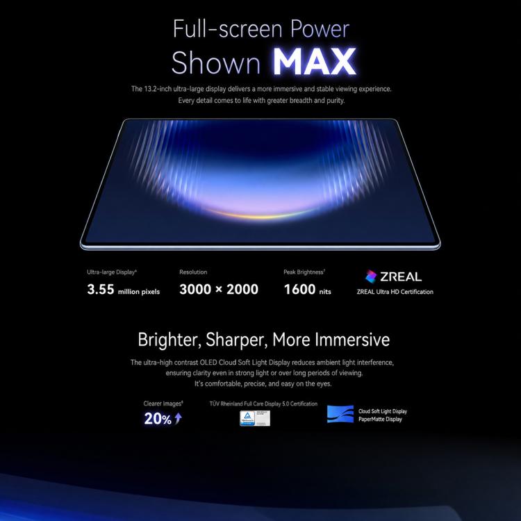 HUAWEI MatePad Pro Max Enjoy Edition 13.2 inch WiFi, 12GB+512GB, HarmonyOS 6.1 Hisilicon Kirin T93, Not Support Google Play, 12GB+512GB Enjoy Ed.
