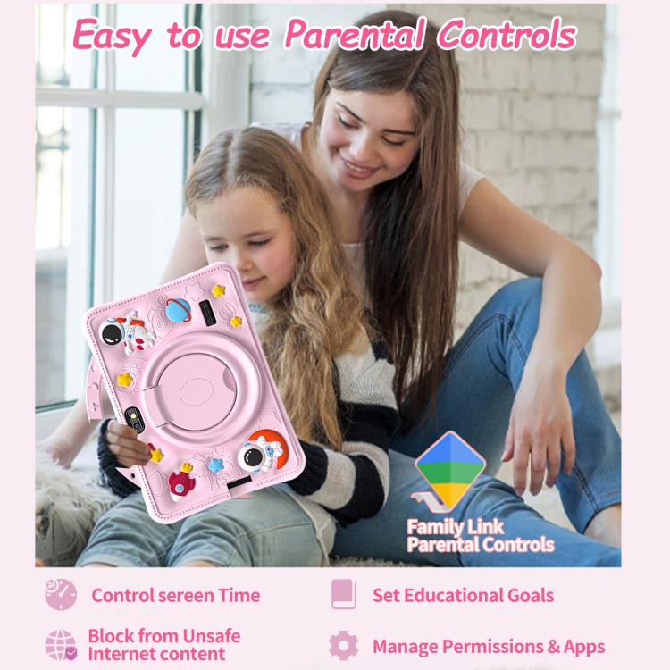 7 inch WiFi Kids Tablet PC with Portable Astronaut Silicone Case, 1GB+16GB, Android 8.0 MTK6735 Quad Core CPU, US Plug, US Plug