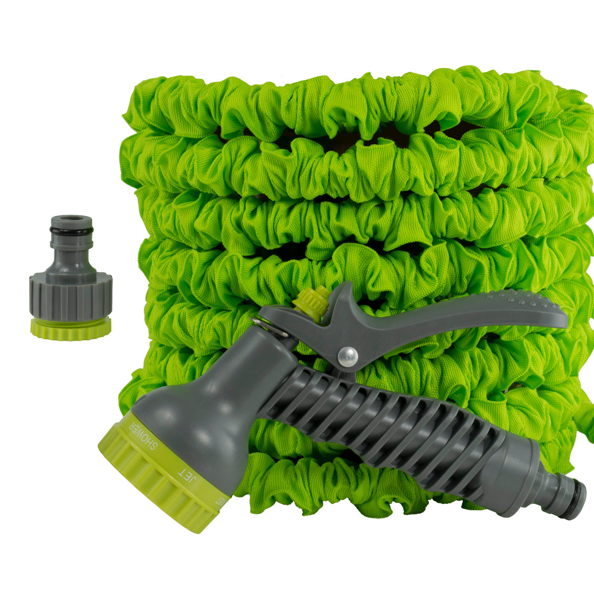 Expanding Trick Hose 15m - 45m Lime