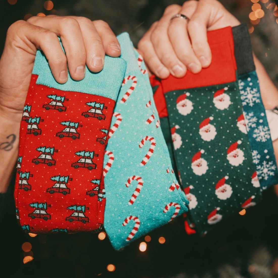 Driving Home For Christmas Bamboo Socks