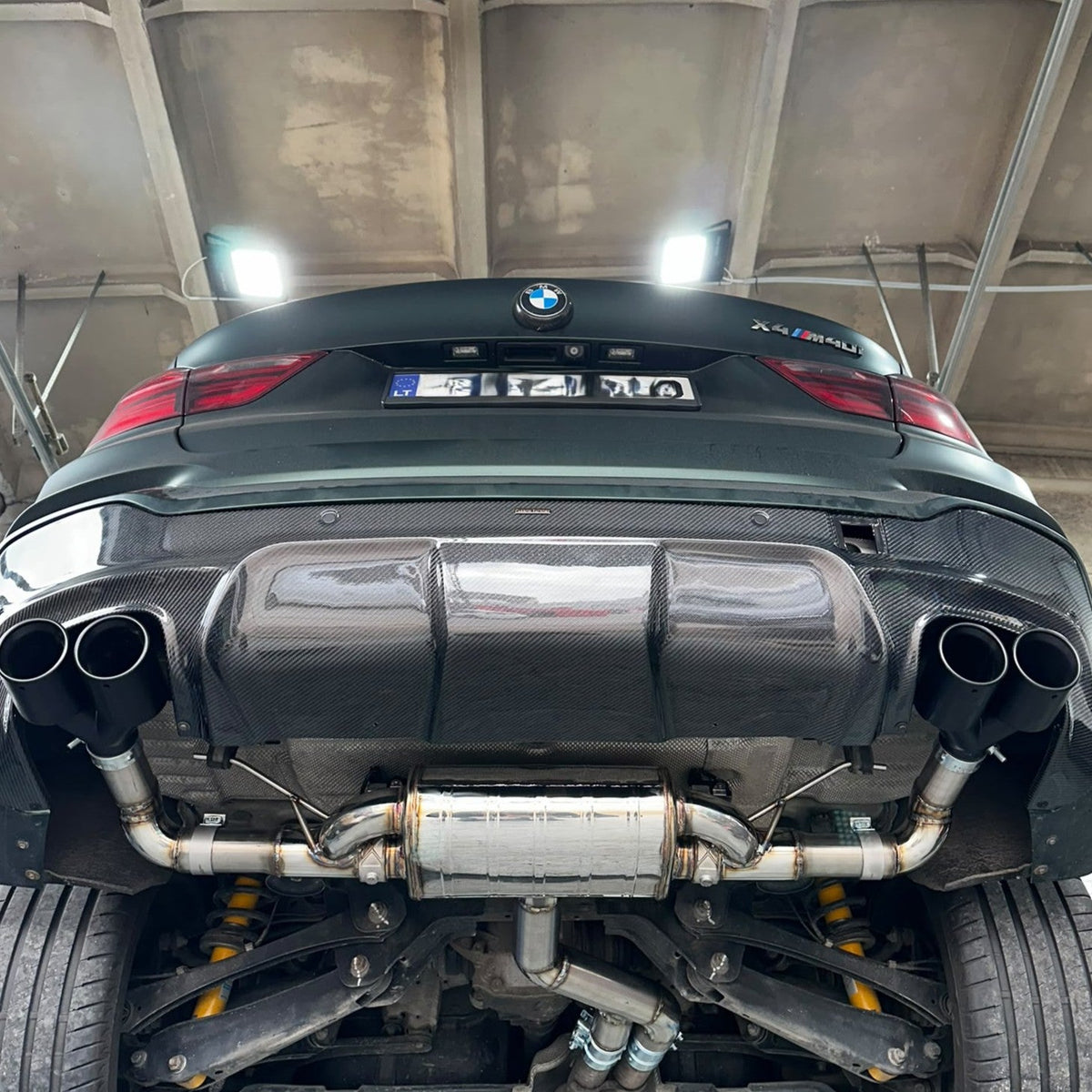 3D Style Carbon Fibre Rear Diffuser for BMW F26 X4 M Sport 15-Present