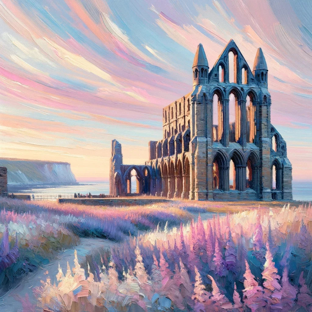 Whitby Abbey Sunrise Canvas