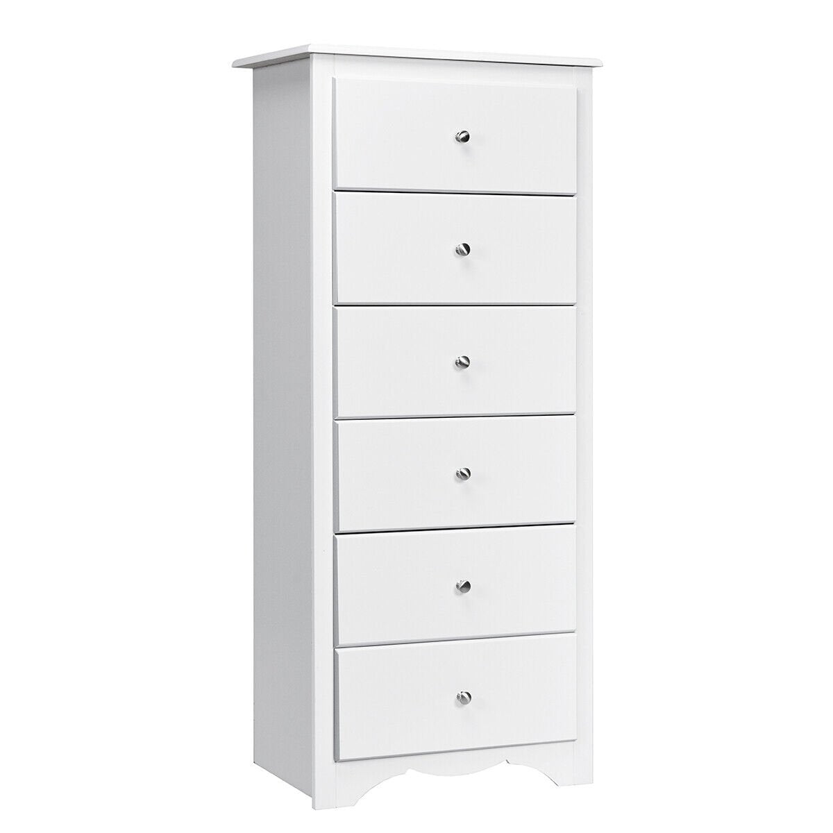 6-Drawer Freestanding Dresser Cabinet-Black
