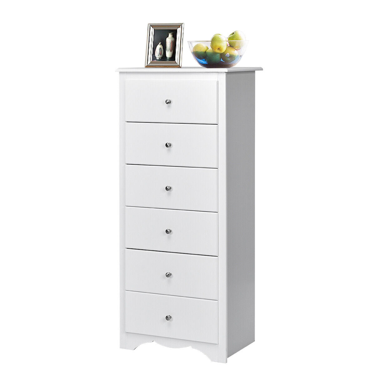 6-Drawer Freestanding Dresser Cabinet-Black