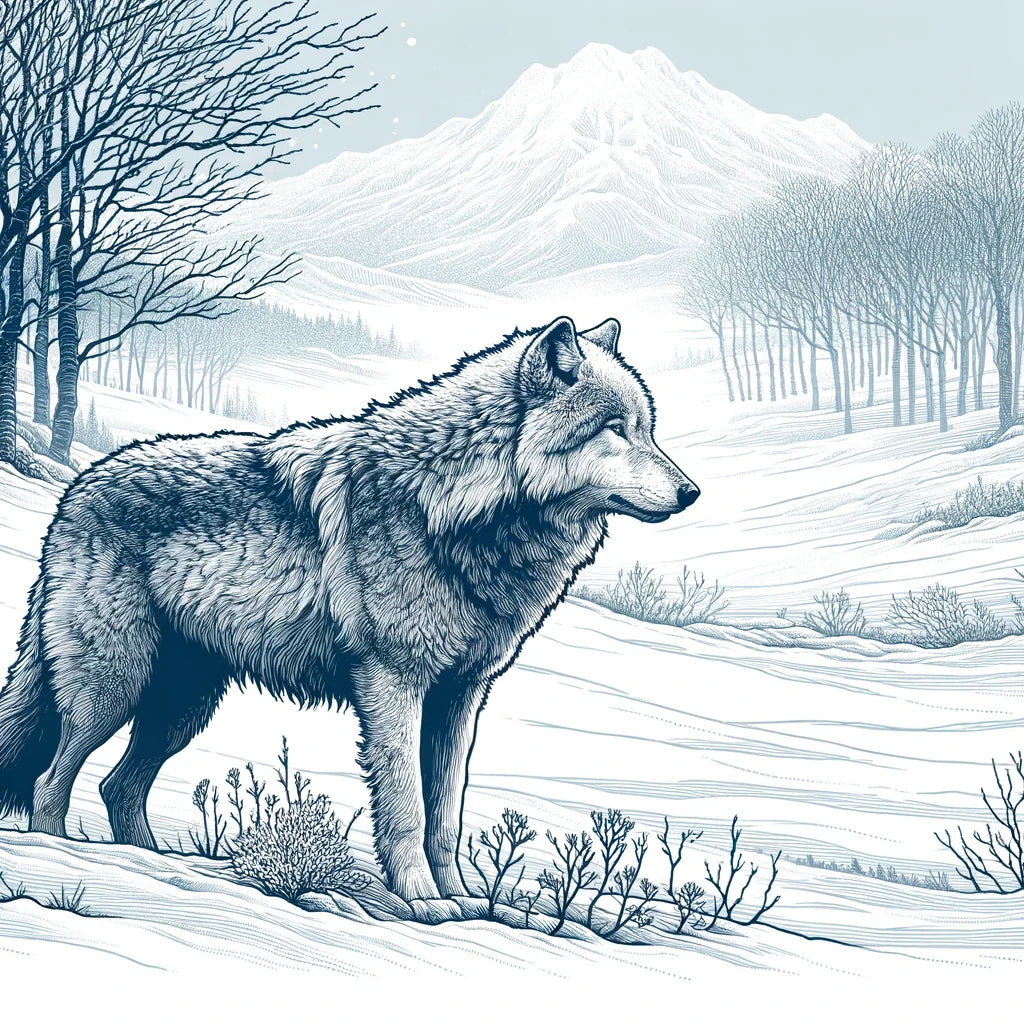 Winter Wolf Canvas