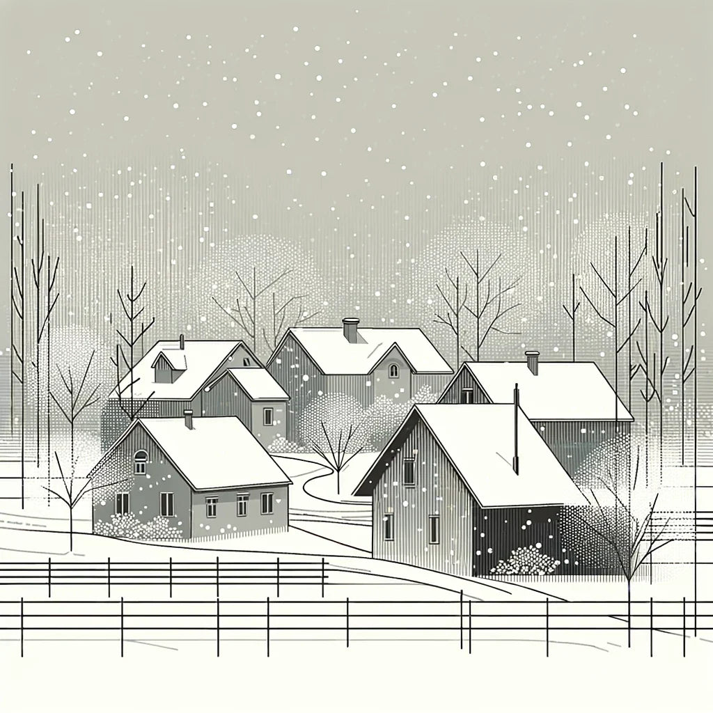 Winter's First Snow Canvas