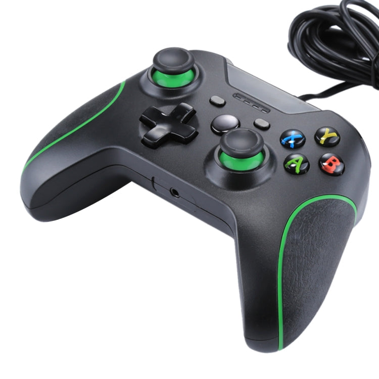 Wired USB Game Controller Gamepad for XBOX ONE Console / PC / Laptop, Cable Length: About 2.1m, HSY-008 (Black)
