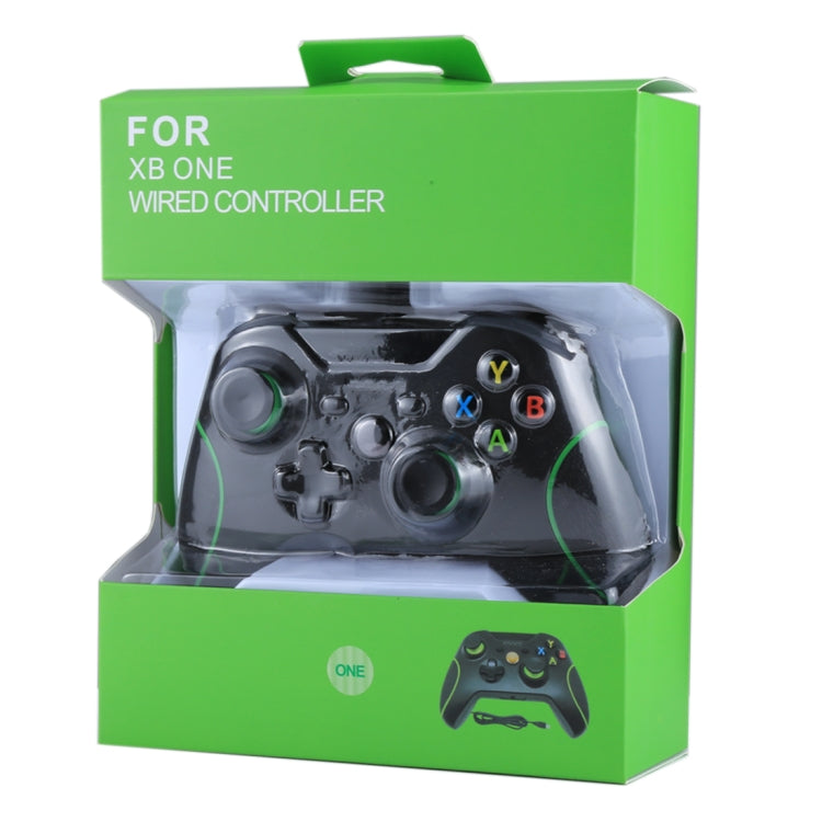 Wired USB Game Controller Gamepad for XBOX ONE Console / PC / Laptop, Cable Length: About 2.1m, HSY-008 (Black)