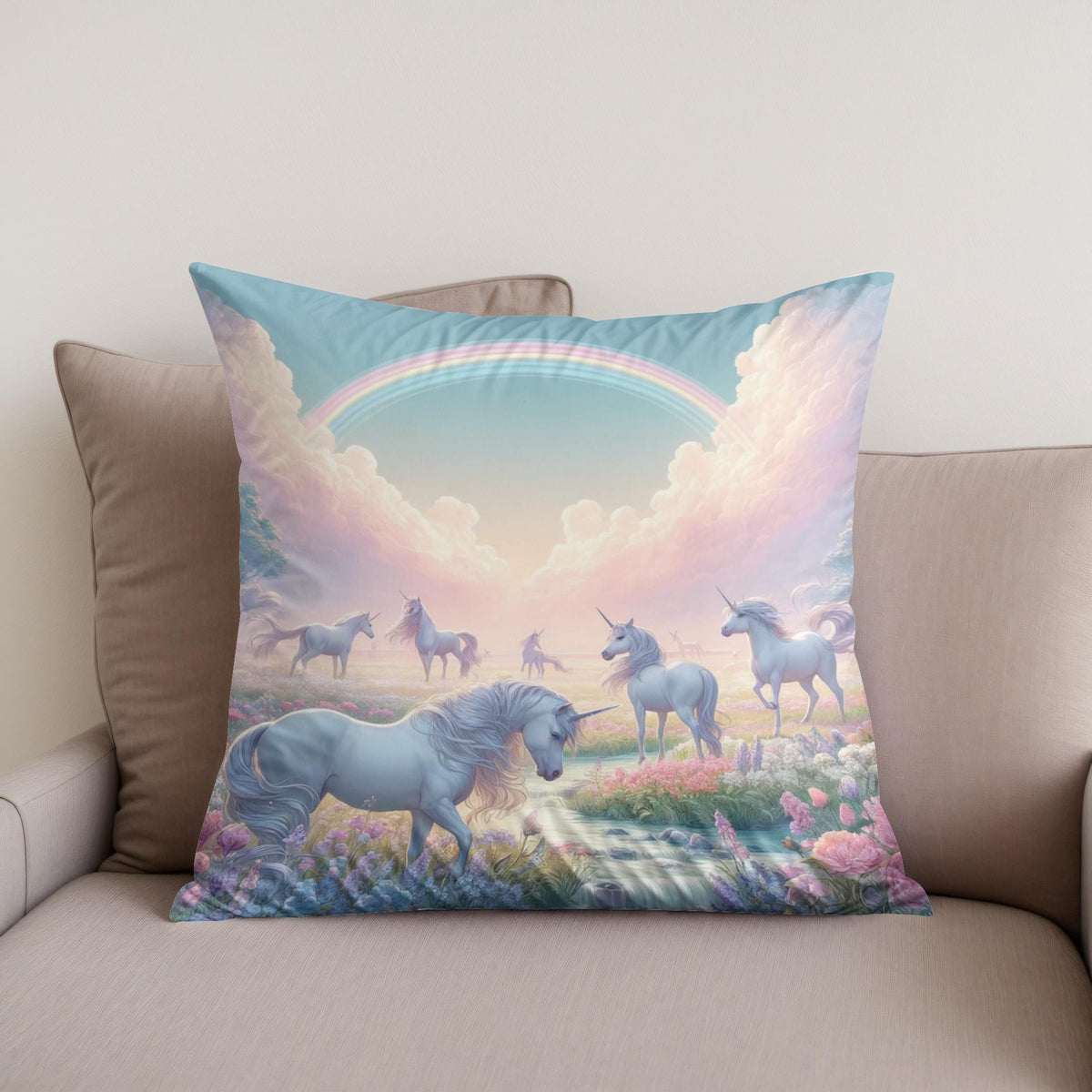 Unicorn Fantasy Cotton Cushion
