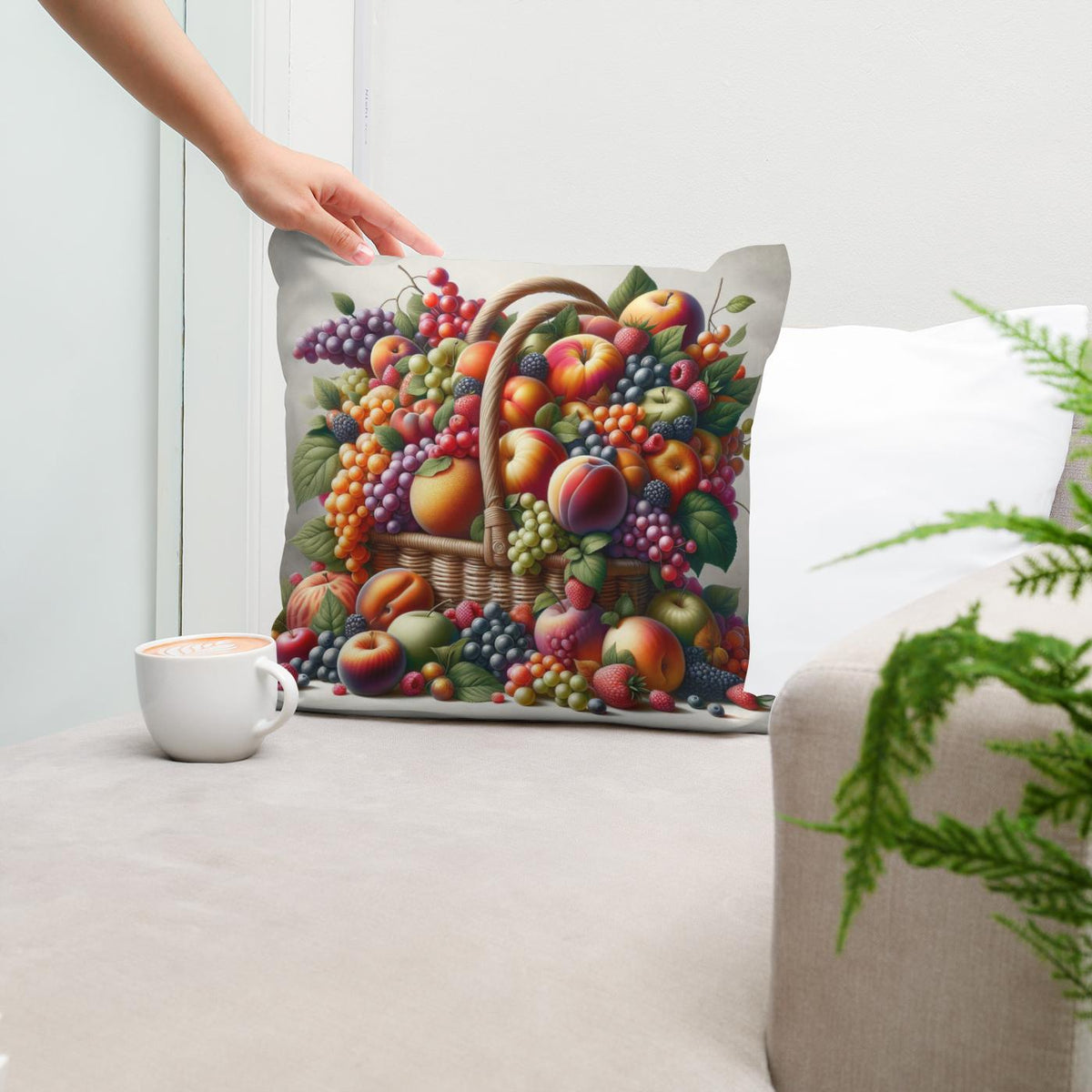 Harvest Bounty Cotton Cushion