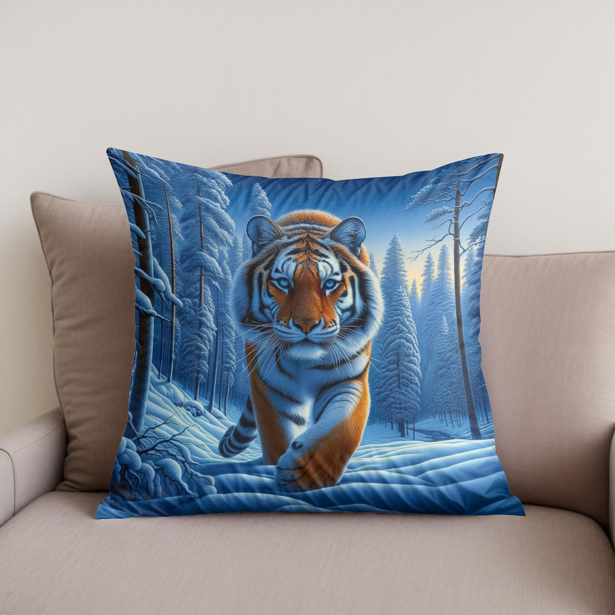 Siberian Solitude Cotton Cushion