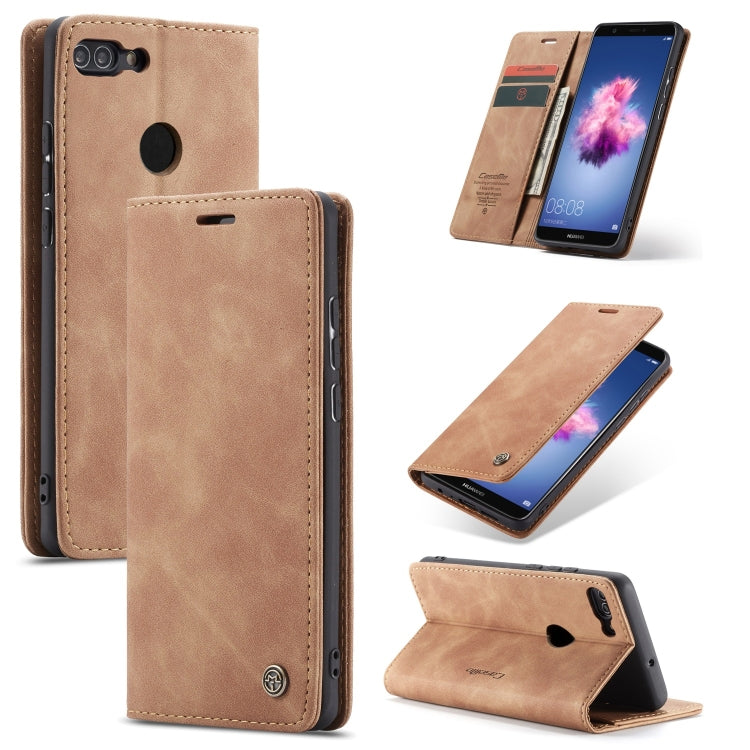 CaseMe Multifunctional Retro Frosted Horizontal Flip Leather Case for Huawei P Smart / Enjoy 7S /  Honor 9 Lite, with Card Slots & Holder & Wallet, For Huawei P Smart
