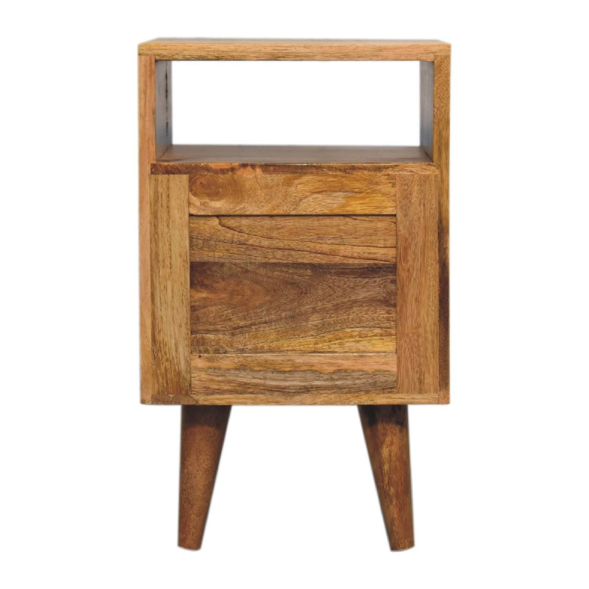 Artisan Mini Classic Oak-ish Bedside Table with Open Slot