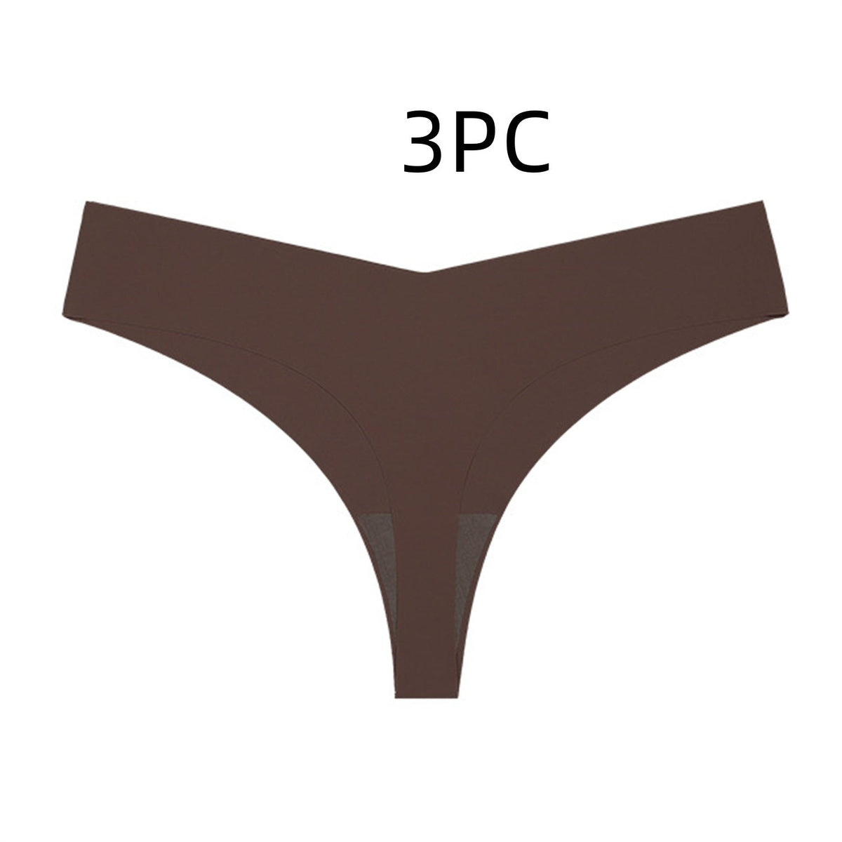 Low Waist Ice Silk Nude Feel Seamless Purified Cotton Crotch T-back