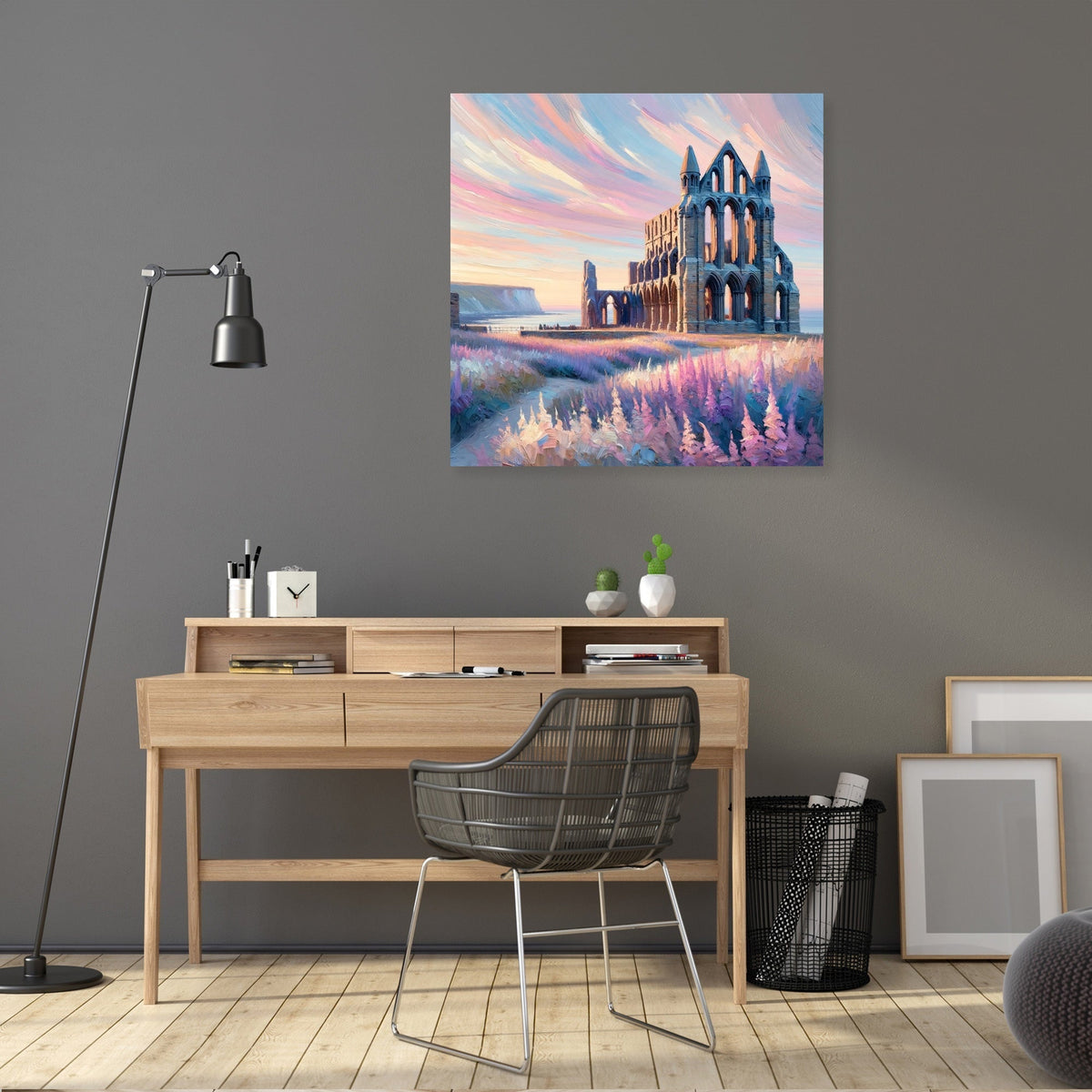 Whitby Abbey Sunrise Canvas