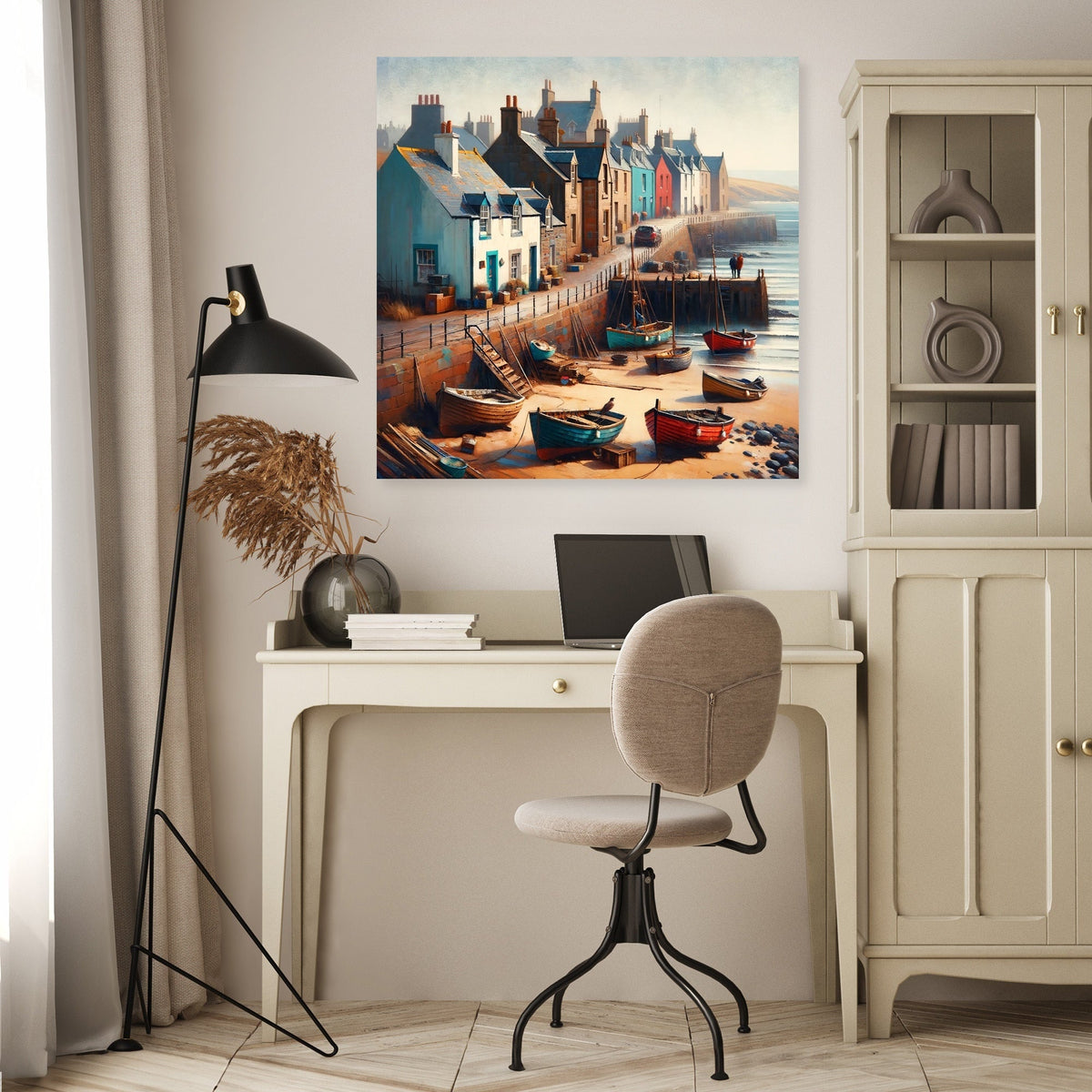 Aberdeen Footdee Haven Canvas