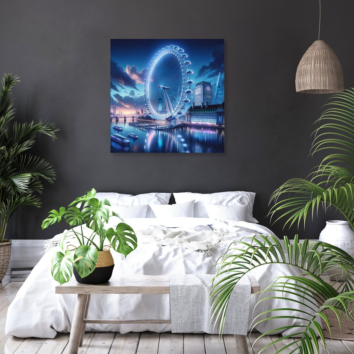 Futuristic London Eye Canvas