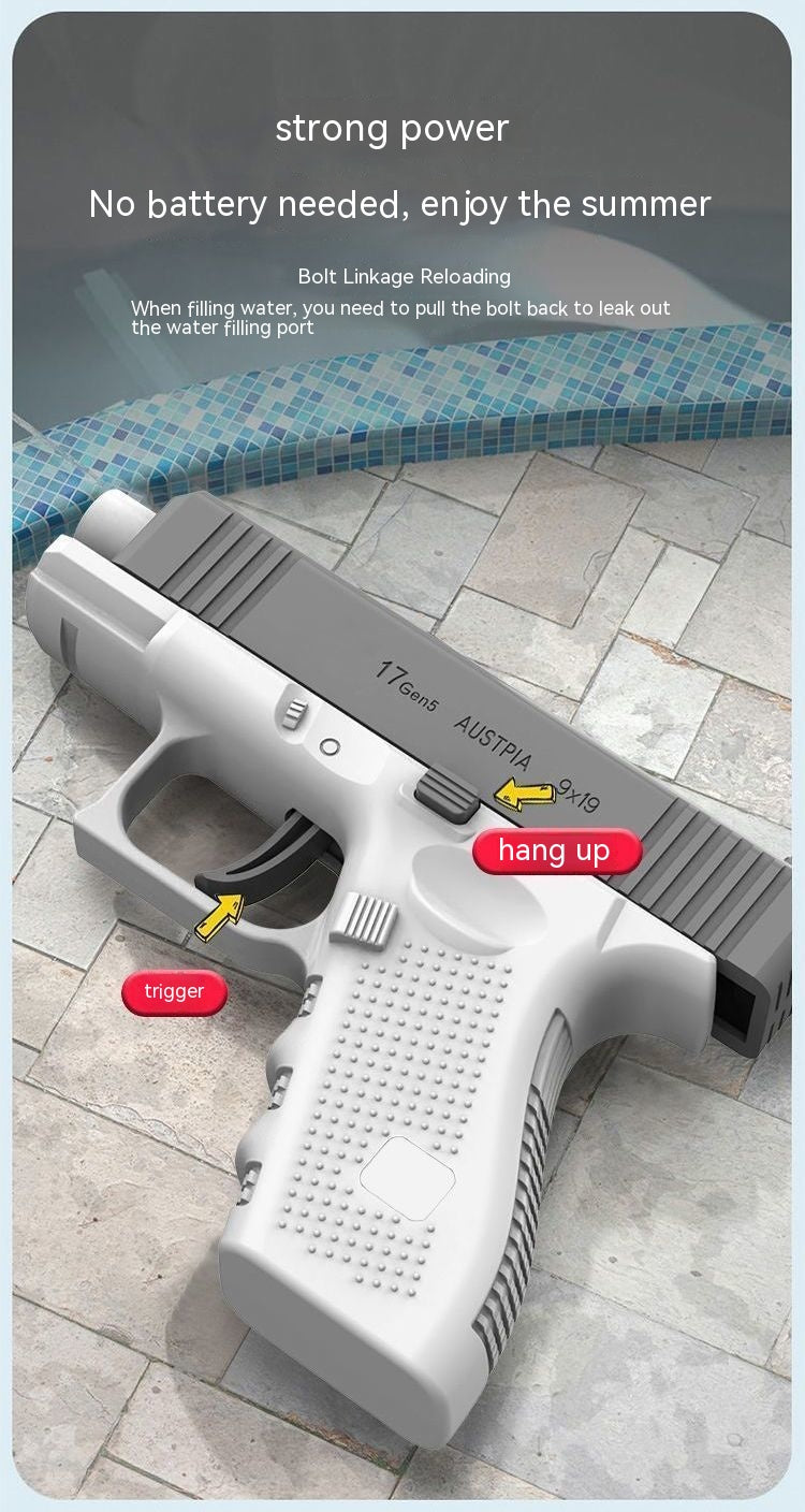 Water Gun Toy New Automatic Continuous Hair Children Automatic Water Spray
