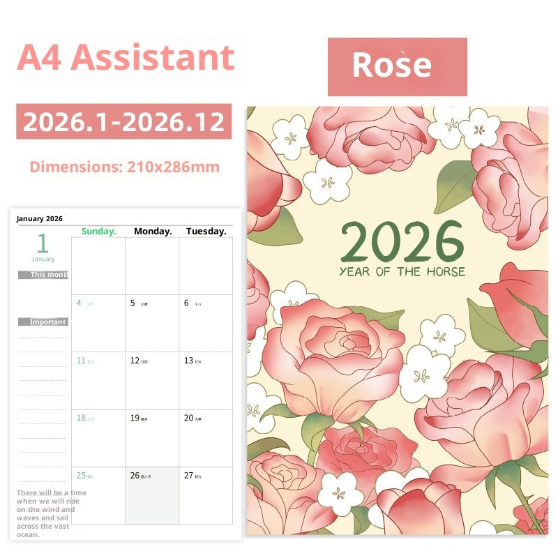 Notebook, 2026 Working Secretary Schedule Book