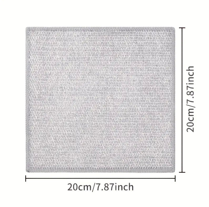 Double-sided Kitchen Oilproof Double-layer Cleaning Scouring Pad