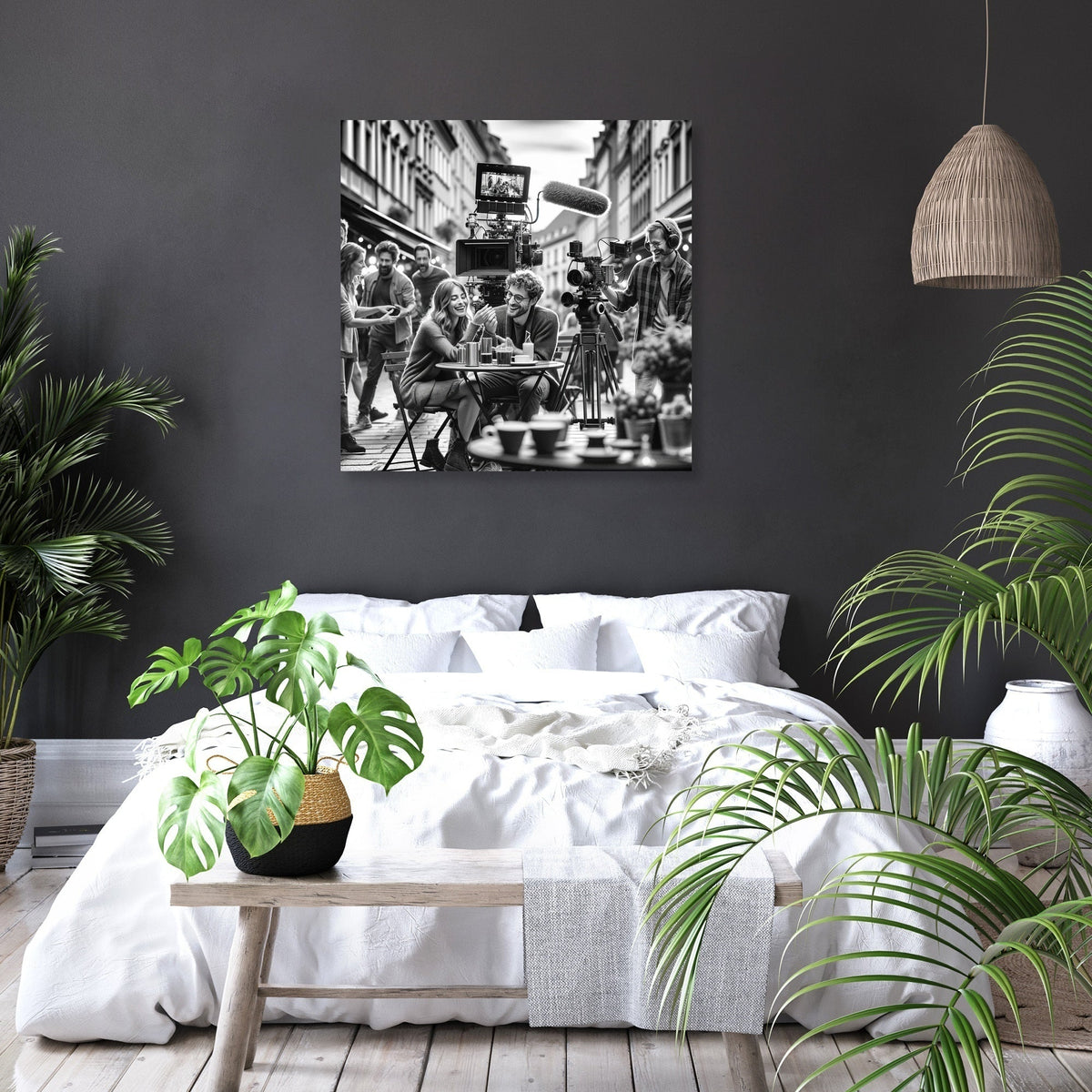 City Romance Scene Canvas