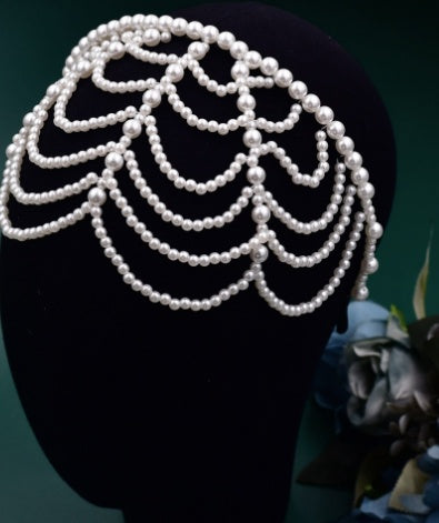 Pearl Bridal Tiara - Sweet Forehead Decoration