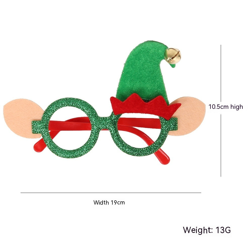 Dance Party Christmas Decorative Glasses Frame