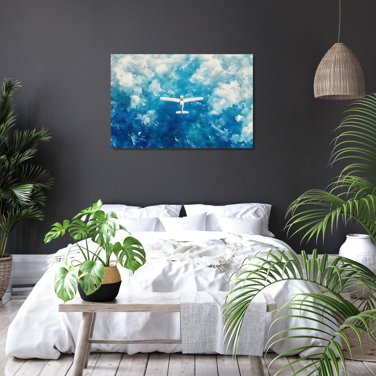 Aerial Sea Journey Canvas