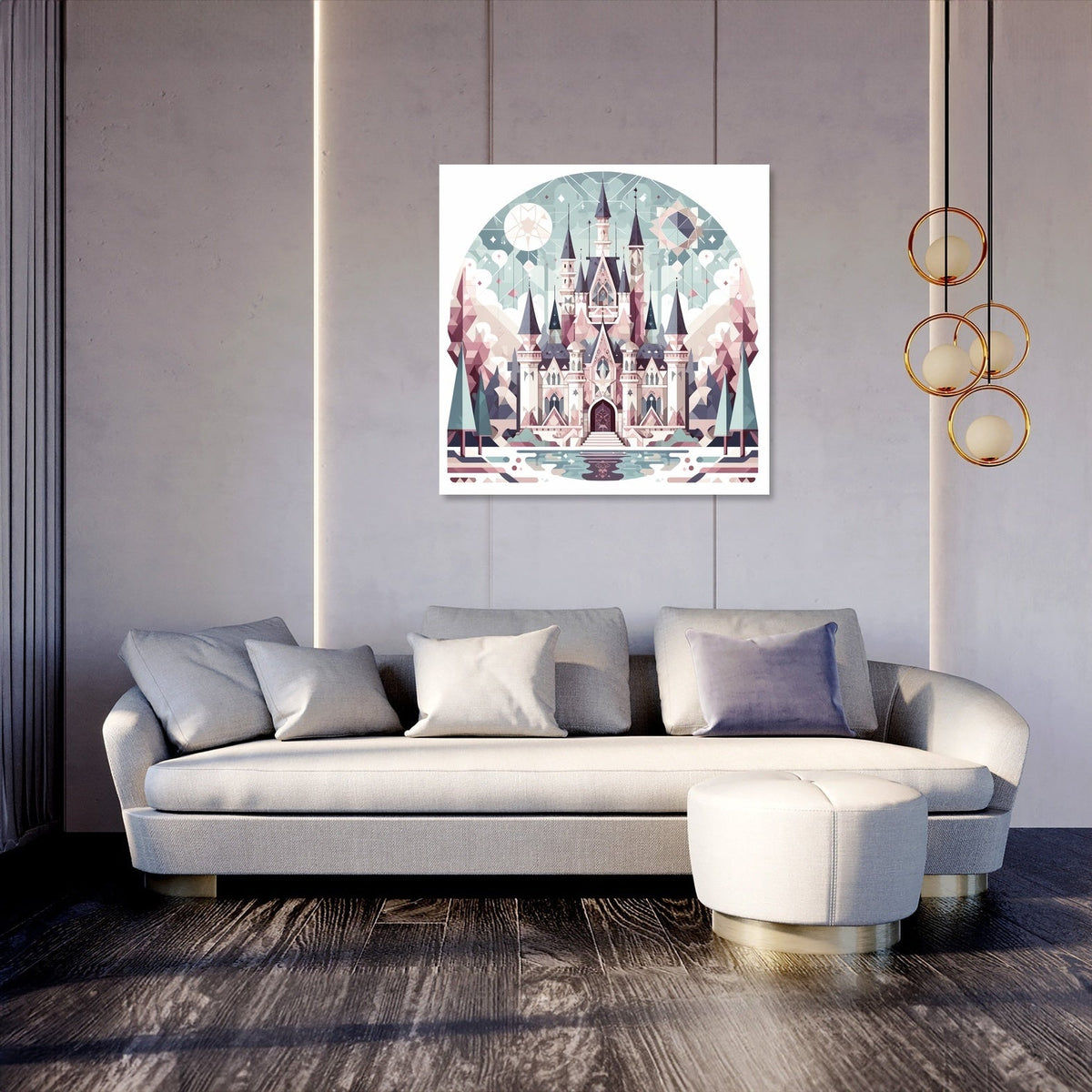 Whimsical Castle Canvas