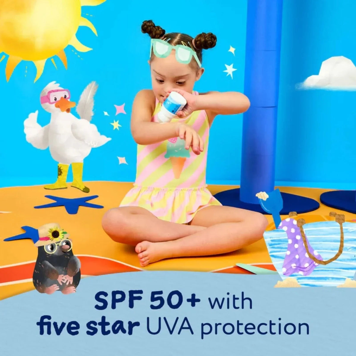 Childs Farm SPF50+ Roll On Fragrance Free Sun Lotion 50ml
