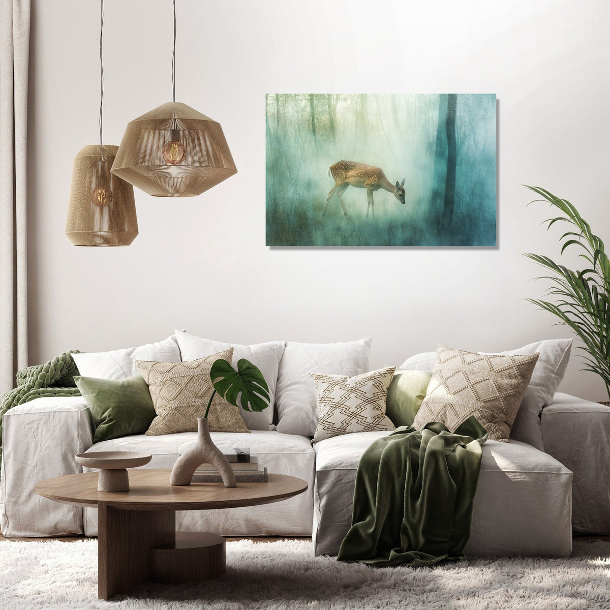 Muntjac Deer Serenity Canvas