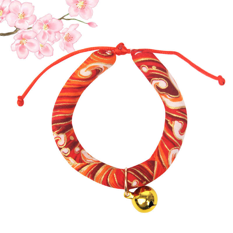 Japanese Style Cartoon Bell Pet Collar
