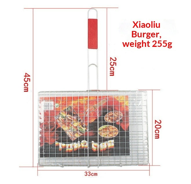 Hamburger Barbecue Grill Tool Galvanized Iron Wire