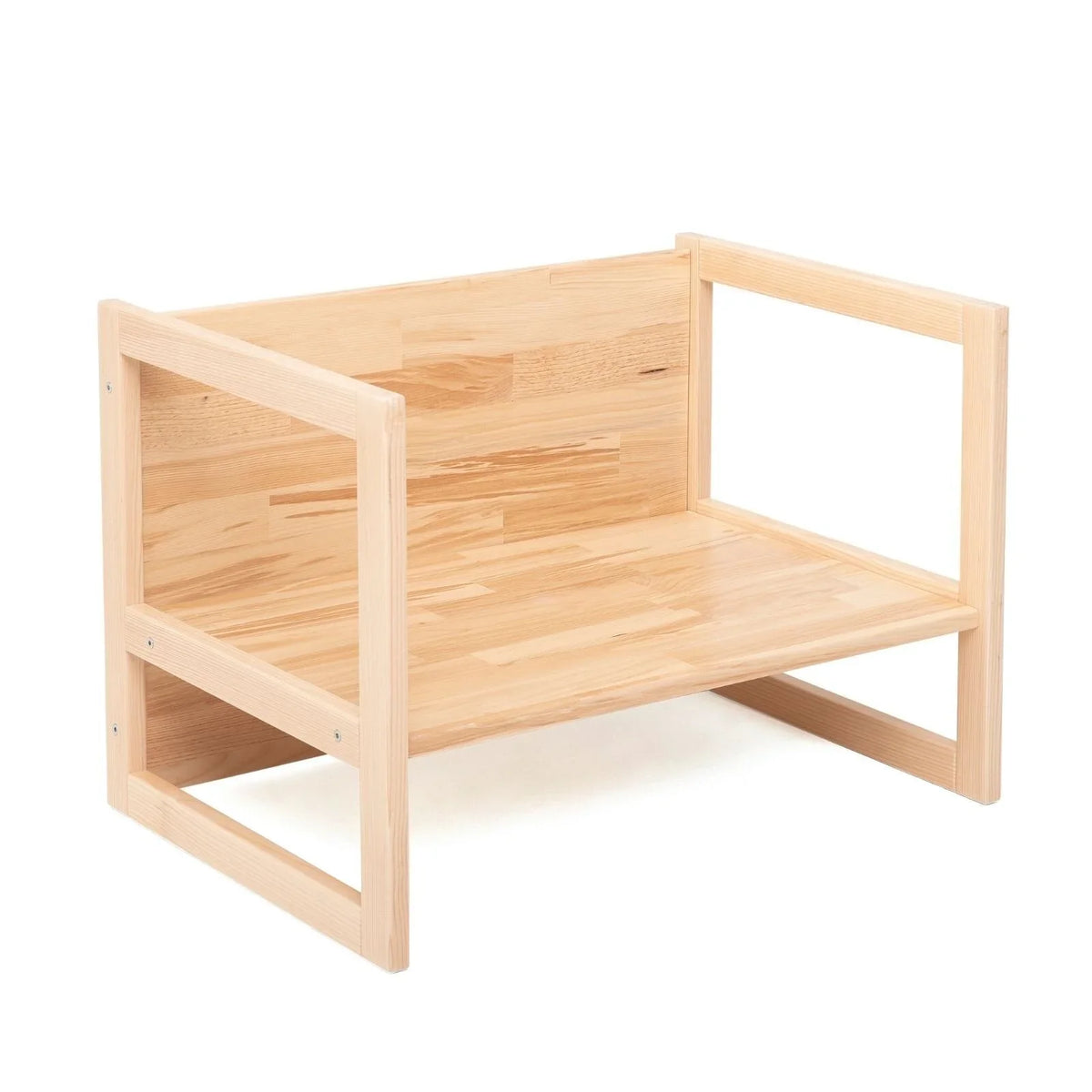 Montessori Wooden Convertable Table & Chair 36,6 cm (W) x 47 cm (H) x 64,5 cm (L)