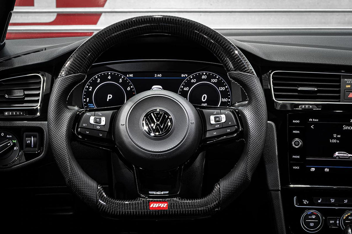APR Carbon Fibre / Perforated Leather Steering Wheel Golf Mk7/Mk7.5 R / GTI / GTD