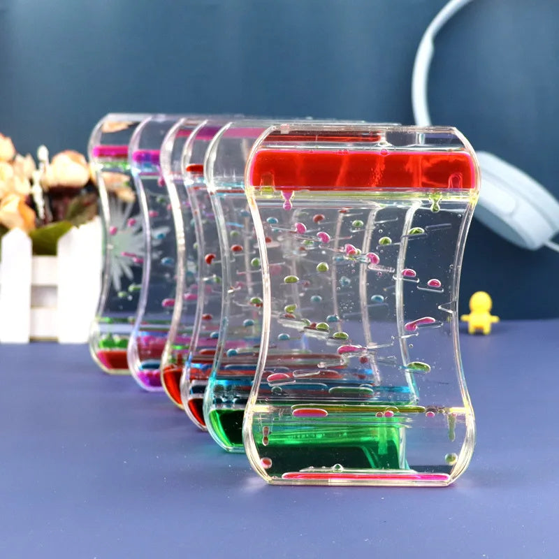 Creative Cruise Fluid Liquid Hourglass Quicksand Timer 2024 Ins Living Room Office Ornaments Desk Table Decorations Home Decor