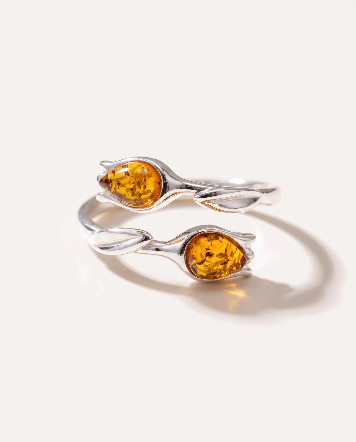 Amber Tulip Ring