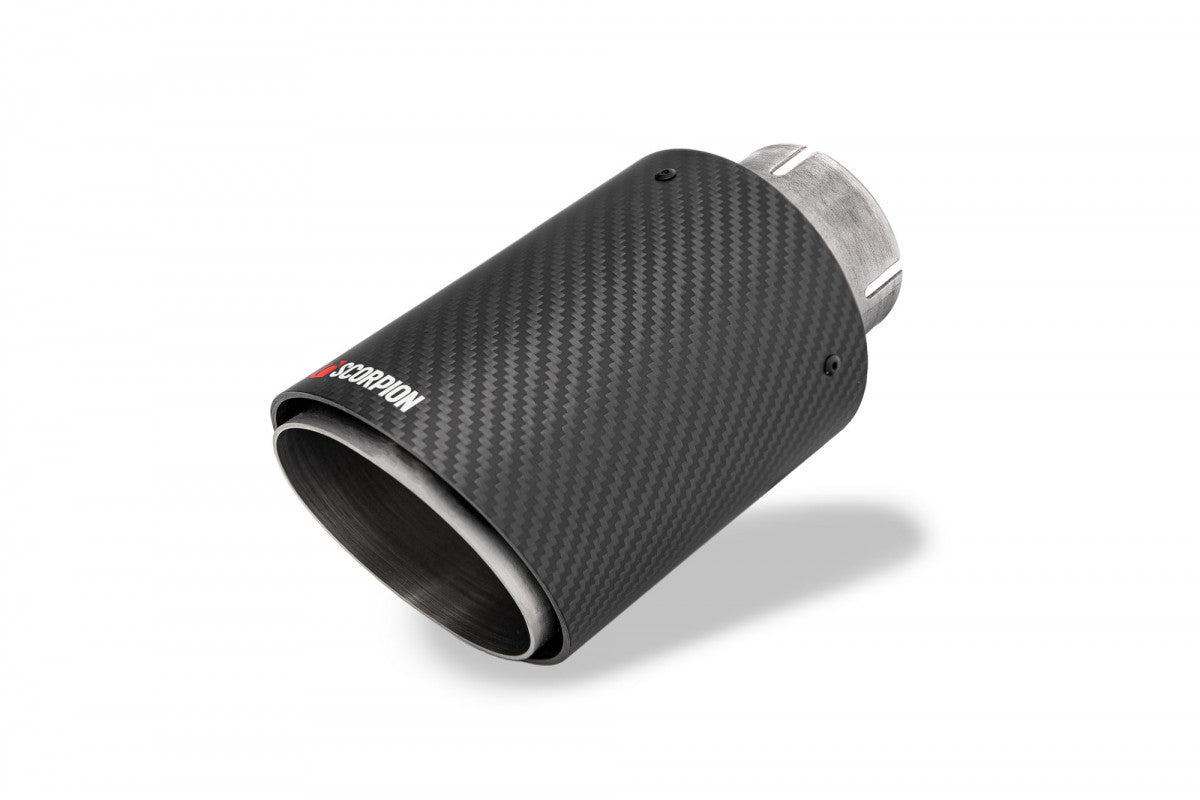 SCORPION EXHAUSTS - REPLACEMENT CARBON ASCARI TIPS FOR SCORPION EXHAUST - QUAD (X4) 90MM
