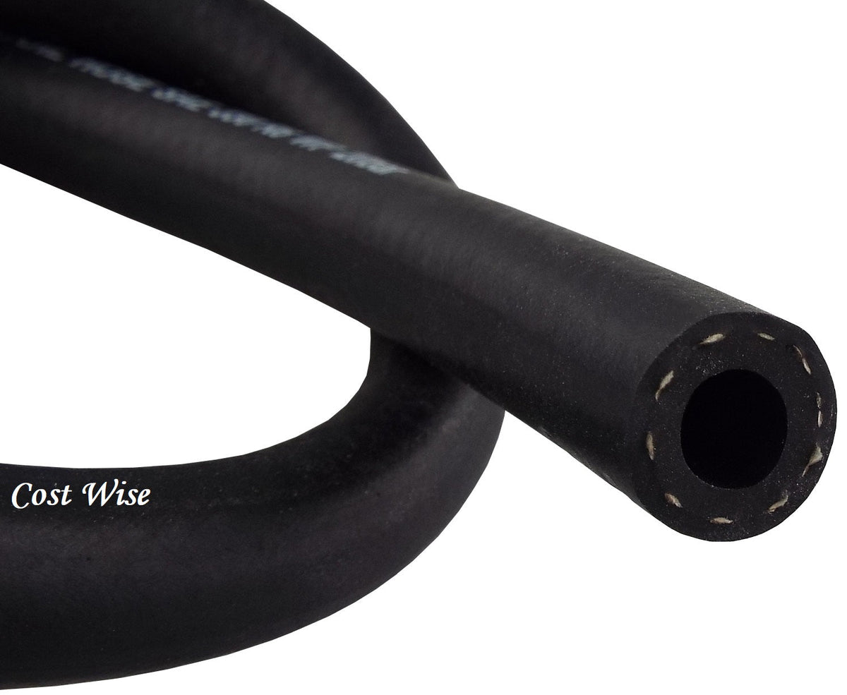 Rubber 3.2mm Braided Fuel, Oil Hose SAE J30 R6