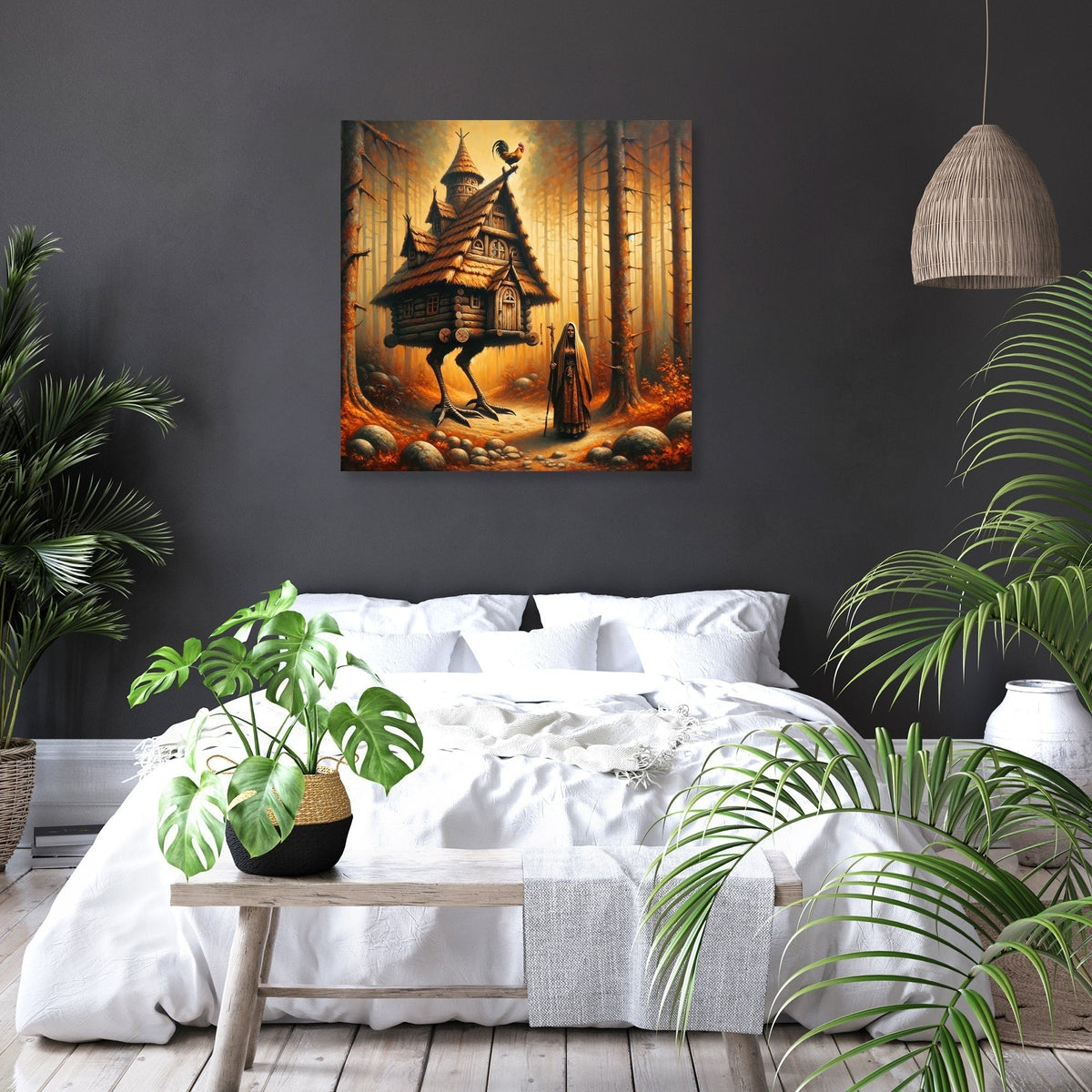 Forest Enchantment Baba Yaga Canvas